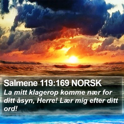 Salmene 119:169 NORSK Bible Verse Image