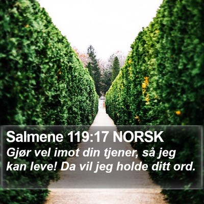 Salmene 119:17 NORSK Bible Verse Image
