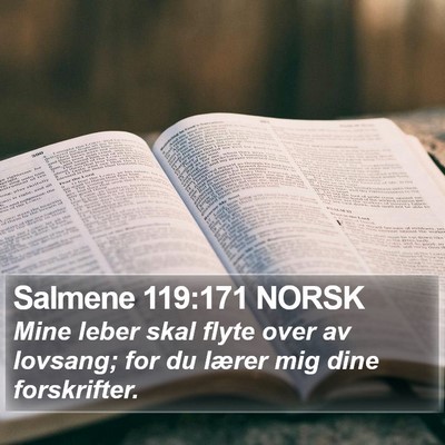 Salmene 119:171 NORSK Bible Verse Image