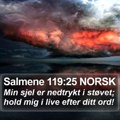 Salmene 119:25 NORSK Bible Verse Image