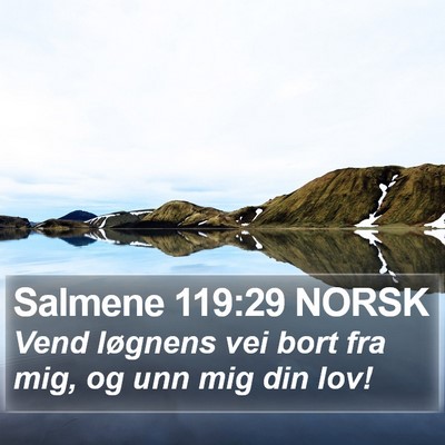 Salmene 119:29 NORSK Bible Verse Image