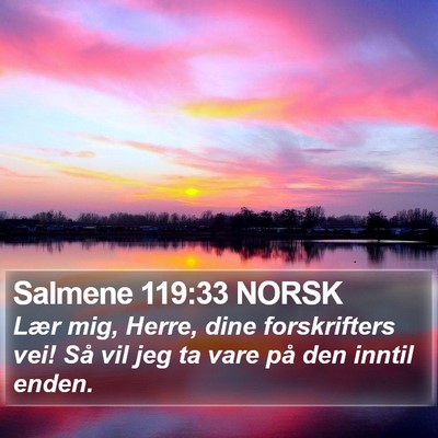 Salmene 119:33 NORSK Bible Verse Image