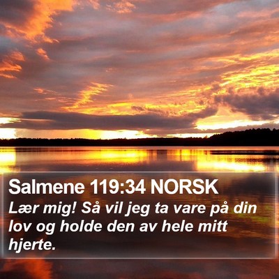 Salmene 119:34 NORSK Bible Verse Image
