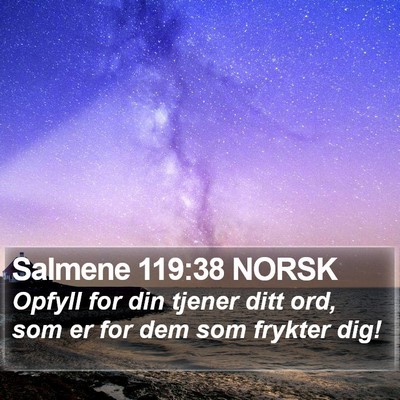Salmene 119:38 NORSK Bible Verse Image