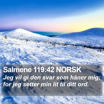 Salmene 119:42 NORSK Bible Verse Image