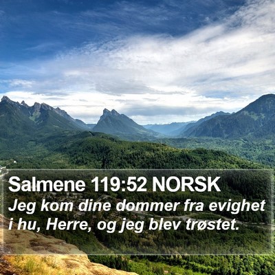 Salmene 119:52 NORSK Bible Verse Image