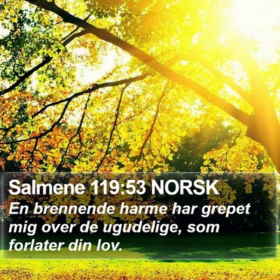 Salmene 119:53 NORSK Bible Verse Image