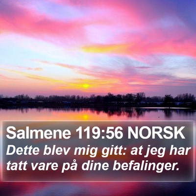 Salmene 119:56 NORSK Bible Verse Image