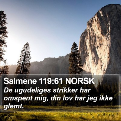 Salmene 119:61 NORSK Bible Verse Image