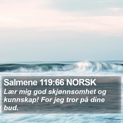 Salmene 119:66 NORSK Bible Verse Image