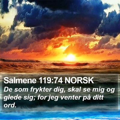Salmene 119:74 NORSK Bible Verse Image