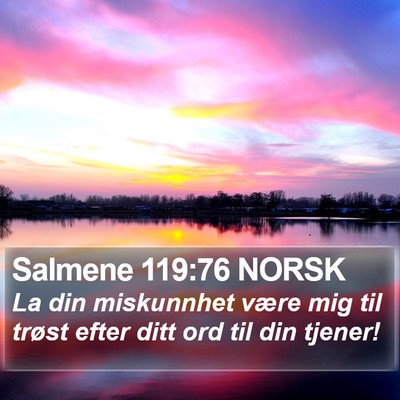 Salmene 119:76 NORSK Bible Verse Image
