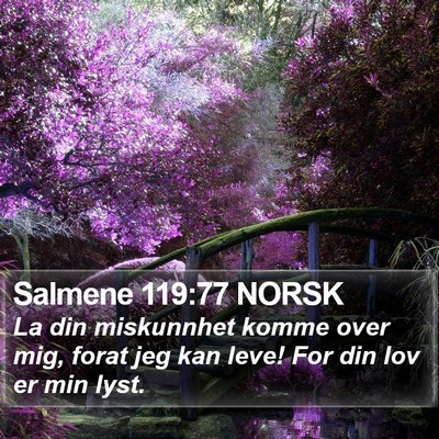 Salmene 119:77 NORSK Bible Verse Image
