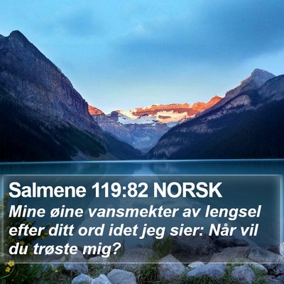 Salmene 119:82 NORSK Bible Verse Image