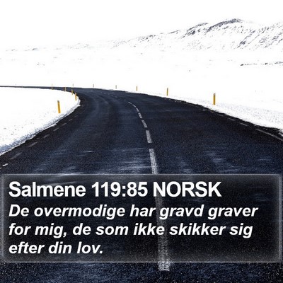 Salmene 119:85 NORSK Bible Verse Image
