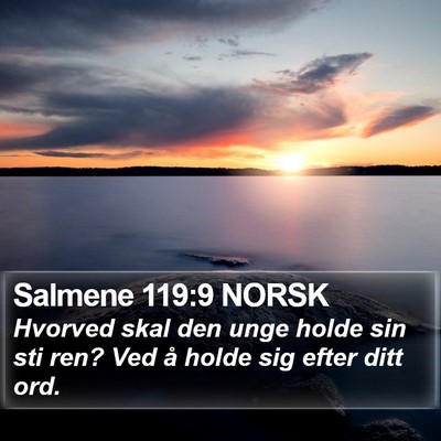 Salmene 119:9 NORSK Bible Verse Image