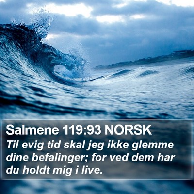 Salmene 119:93 NORSK Bible Verse Image
