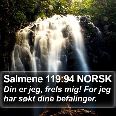 Salmene 119:94 NORSK Bible Verse Image