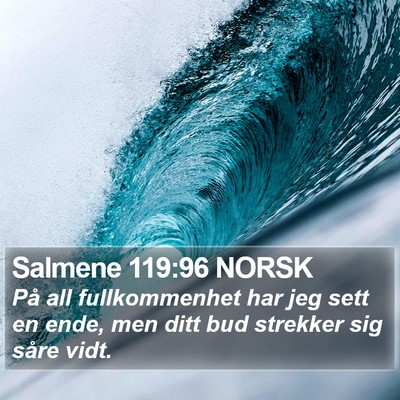 Salmene 119:96 NORSK Bible Verse Image