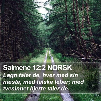 Salmene 12:2 NORSK Bible Verse Image
