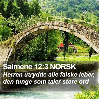 Salmene 12:3 NORSK Bible Verse Image