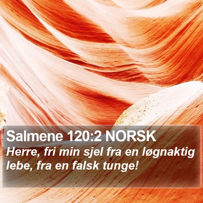 Salmene 120:2 NORSK Bible Verse Image
