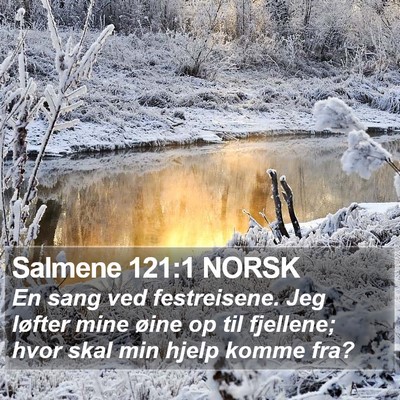 Salmene 121:1 NORSK Bible Verse Image
