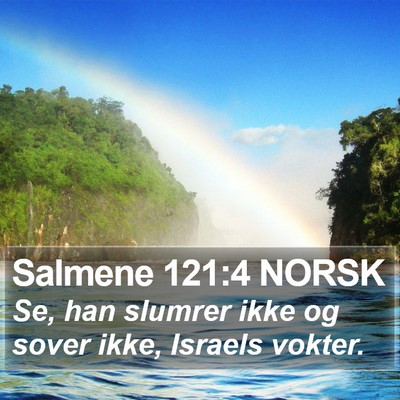 Salmene 121:4 NORSK Bible Verse Image