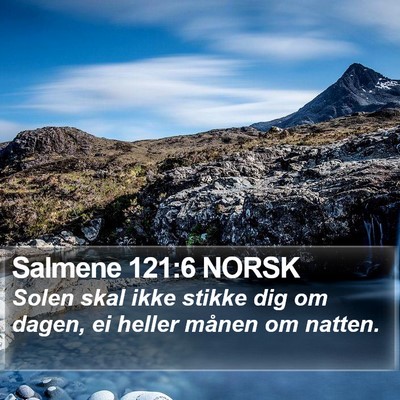 Salmene 121:6 NORSK Bible Verse Image
