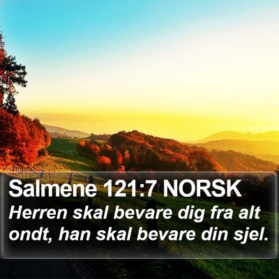 Salmene 121:7 NORSK Bible Verse Image