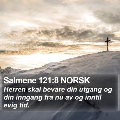 Salmene 121:8 NORSK Bible Verse Image