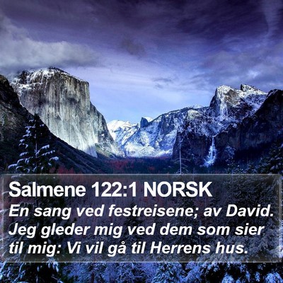 Salmene 122:1 NORSK Bible Verse Image