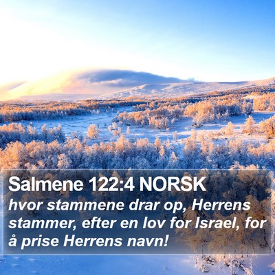 Salmene 122:4 NORSK Bible Verse Image