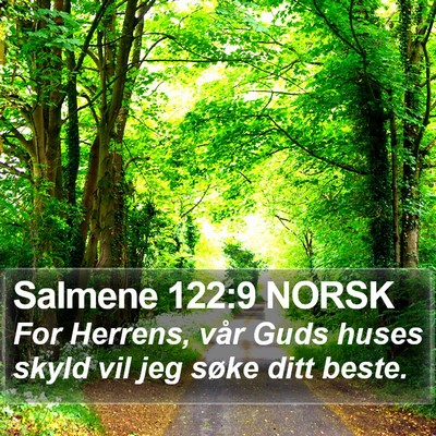 Salmene 122:9 NORSK Bible Verse Image