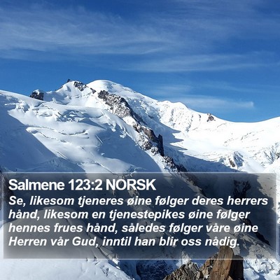 Salmene 123:2 NORSK Bible Verse Image