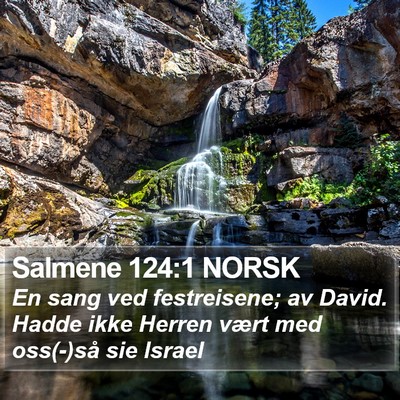 Salmene 124:1 NORSK Bible Verse Image