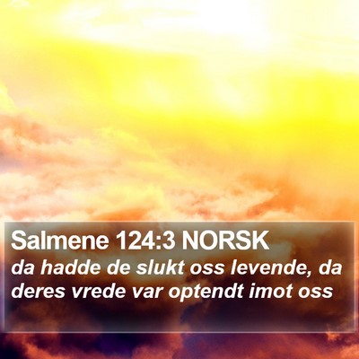 Salmene 124:3 NORSK Bible Verse Image