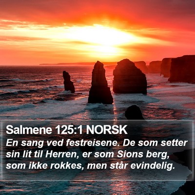 Salmene 125:1 NORSK Bible Verse Image