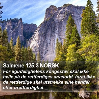 Salmene 125:3 NORSK Bible Verse Image