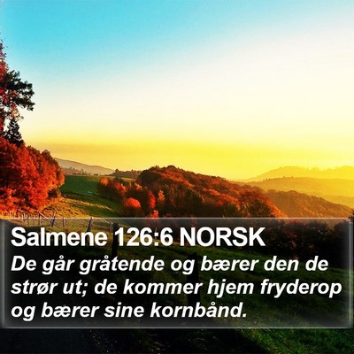 Salmene 126:6 NORSK Bible Verse Image