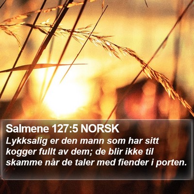 Salmene 127:5 NORSK Bible Verse Image