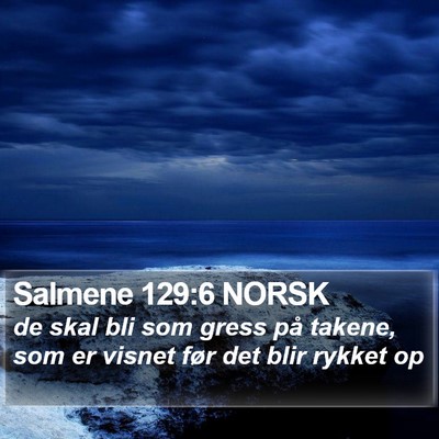 Salmene 129:6 NORSK Bible Verse Image