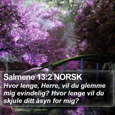 Salmene 13:2 NORSK Bible Verse Image