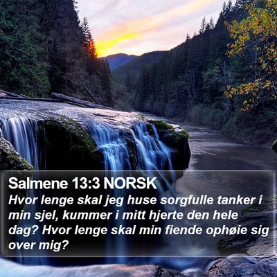 Salmene 13:3 NORSK Bible Verse Image