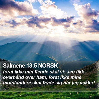 Salmene 13:5 NORSK Bible Verse Image
