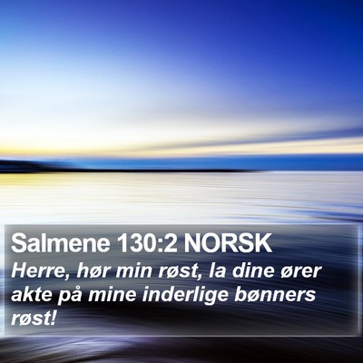 Salmene 130:2 NORSK Bible Verse Image
