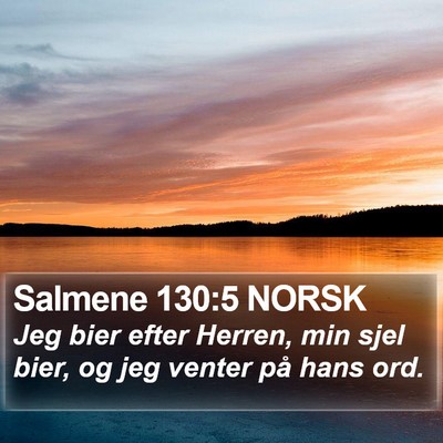 Salmene 130:5 NORSK Bible Verse Image