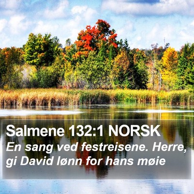 Salmene 132:1 NORSK Bible Verse Image
