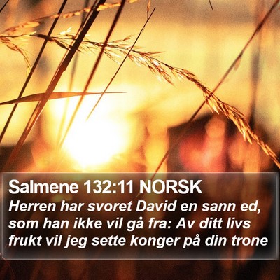 Salmene 132:11 NORSK Bible Verse Image