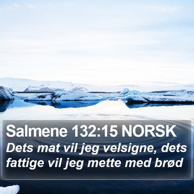 Salmene 132:15 NORSK Bible Verse Image